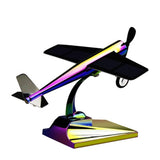 Solar powered car mounted airplane ornament