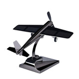 Solar powered car mounted airplane ornament