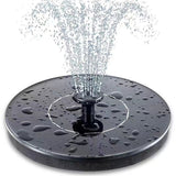 Solar powered floating fountain water pump