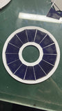 Circular solar photovoltaic panel