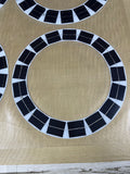 Circular solar photovoltaic panel