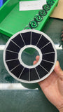 Circular solar photovoltaic panel