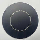 Circular solar photovoltaic panel