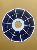 Circular solar photovoltaic panel