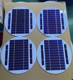 Circular solar photovoltaic panel